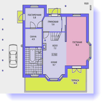 Rumah 2 Tingkat Penuh Dapur Ruang Makan Dan Tamu Kami Pelan Rumah Termasuk Dobi Sauna Teres Dan Bilik Mandi Untuk Rekreasi Susun Atur 9x9 Menyediakan Dua Tidur Terletak Di Tingkat