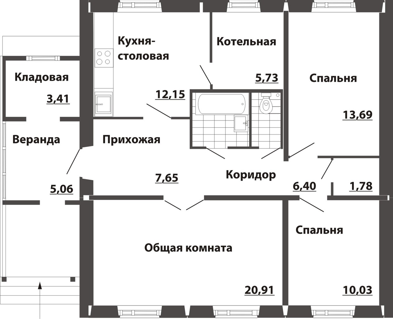 План расположения комнат