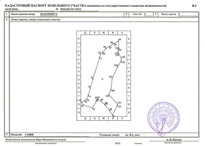 Как получить кадастровый план земельного участка по кадастровому номеру