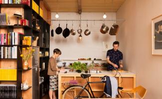 Maza virtuve 6 kvm: dizains, fotogrāfijas, izkārtojuma iespējas