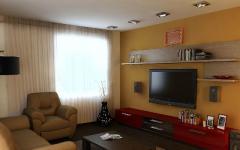 Dzīvojamās istabas dizains 15 kvm (48 foto): krāsa un gaisma, stila risinājums, mēbeles viesistabai