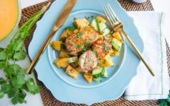 Рецепт Салат из морского гребешка с огурцами