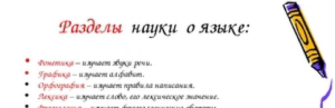 単語の形態論の例 ロシア語の形態とそれが研究するもの