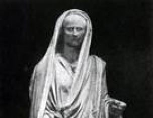 Скулптура на Етрурия.  Оригиналността на портрета.  Каменни и теракотени саркофази и урни с портрети.  Бронзова статуя на Авъл Метел.  Римски скулптурен портрет